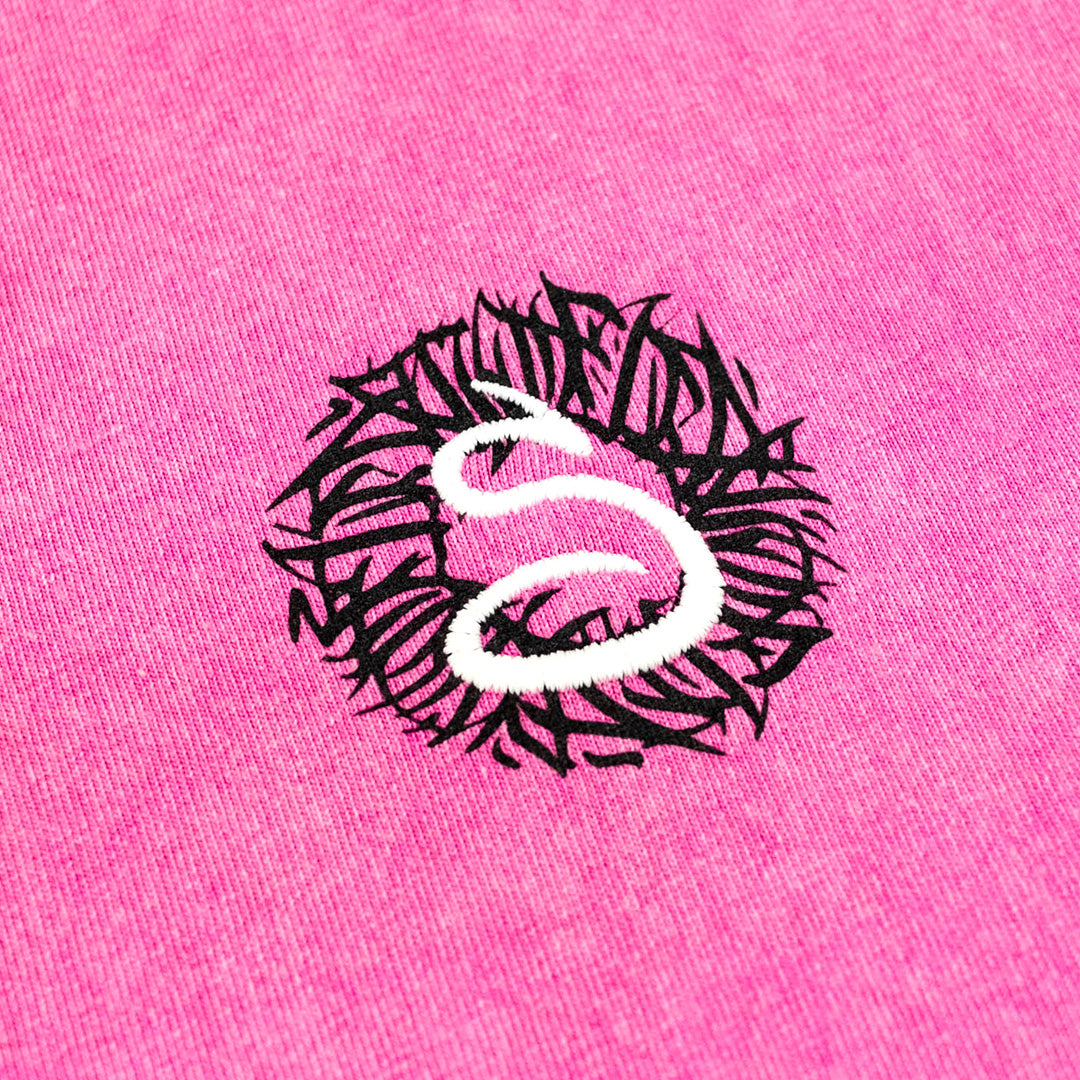 t-shirt welcome home, black logo, pink