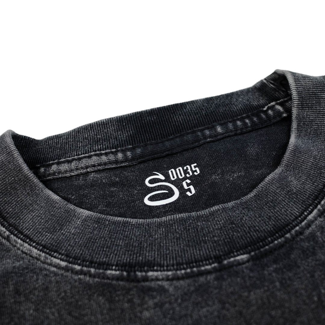 t-shirt welcome home, black logo, graphite