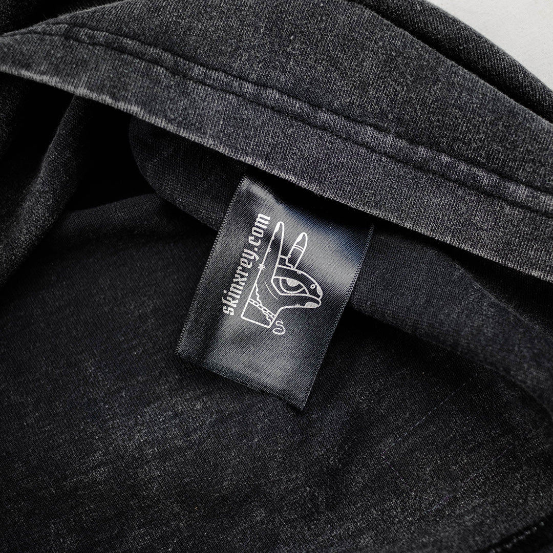 t-shirt welcome home, black logo, graphite