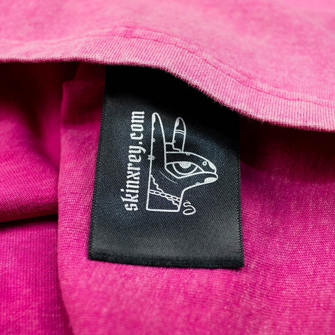 t-shirt welcome home, black logo, pink