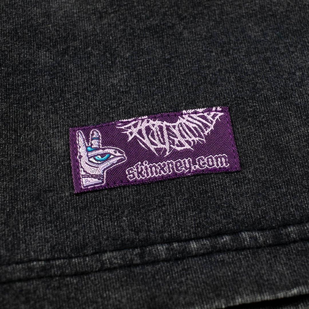 t-shirt welcome home, black logo, graphite