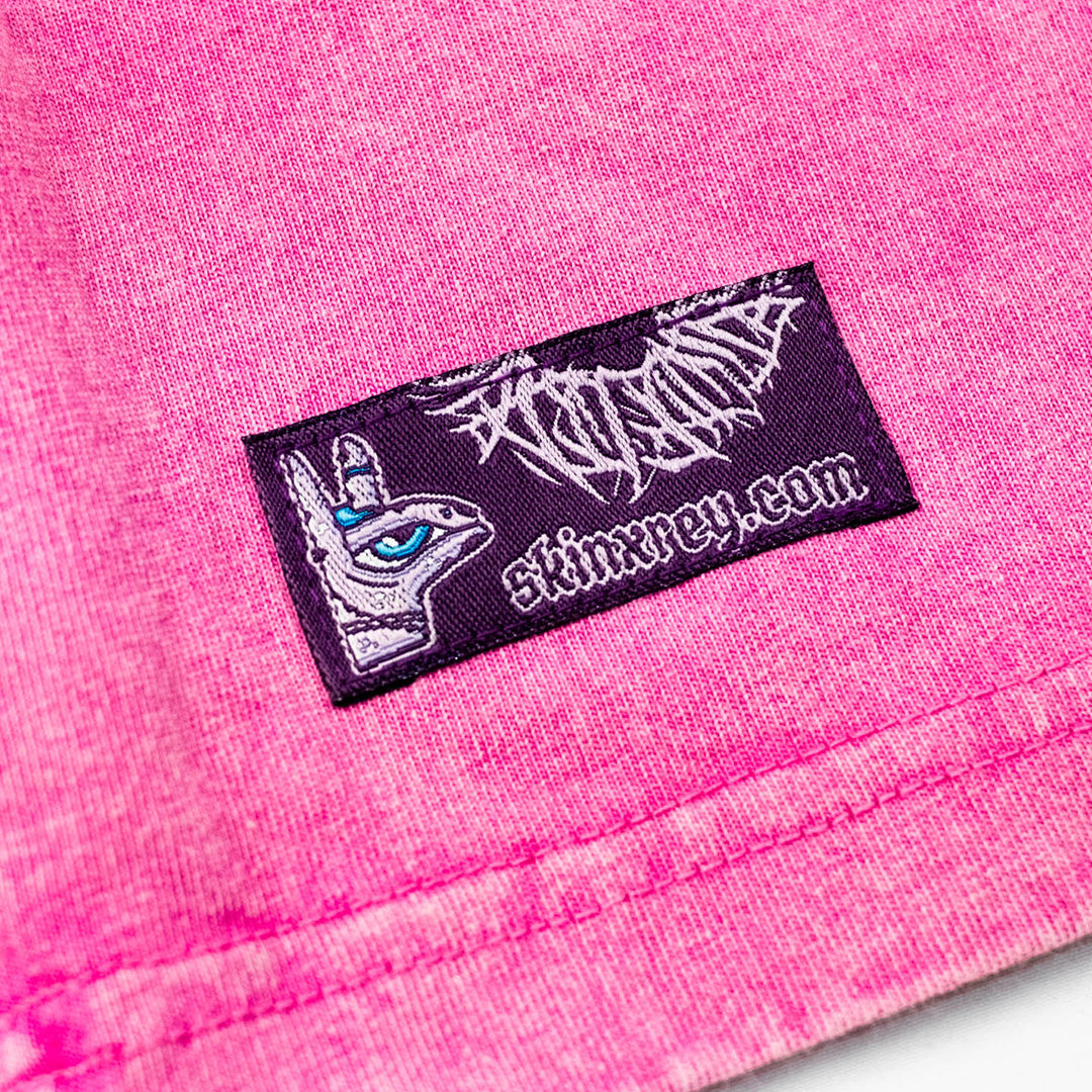 t-shirt welcome home, black logo, pink