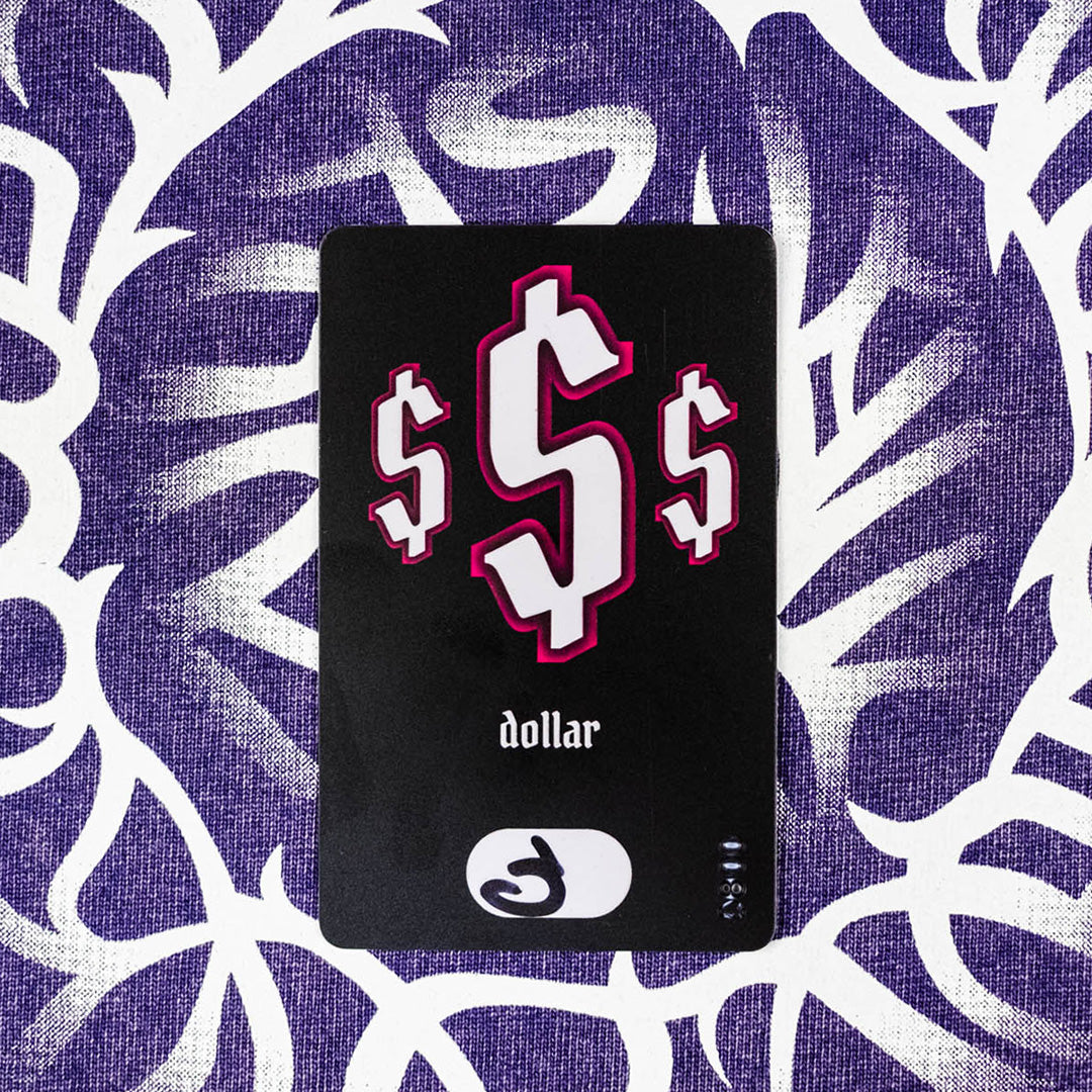 t-shirt dollar, pink Rey, purple