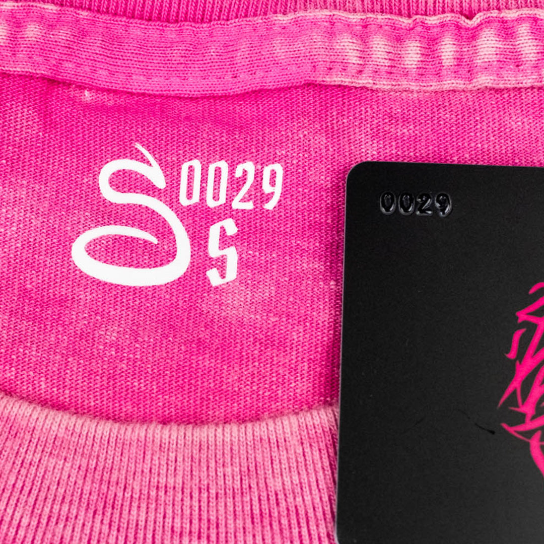 t-shirt welcome home, black logo, pink