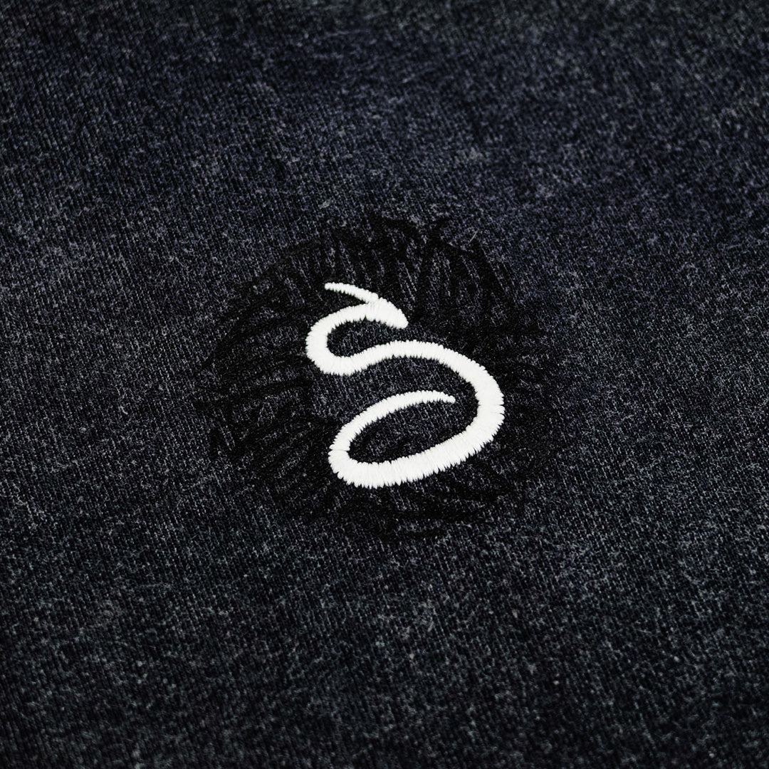 t-shirt welcome home, black logo, graphite