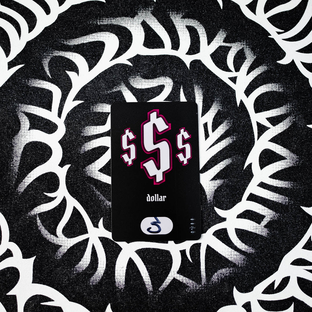 t-shirt dollar, pink Rey, graphite